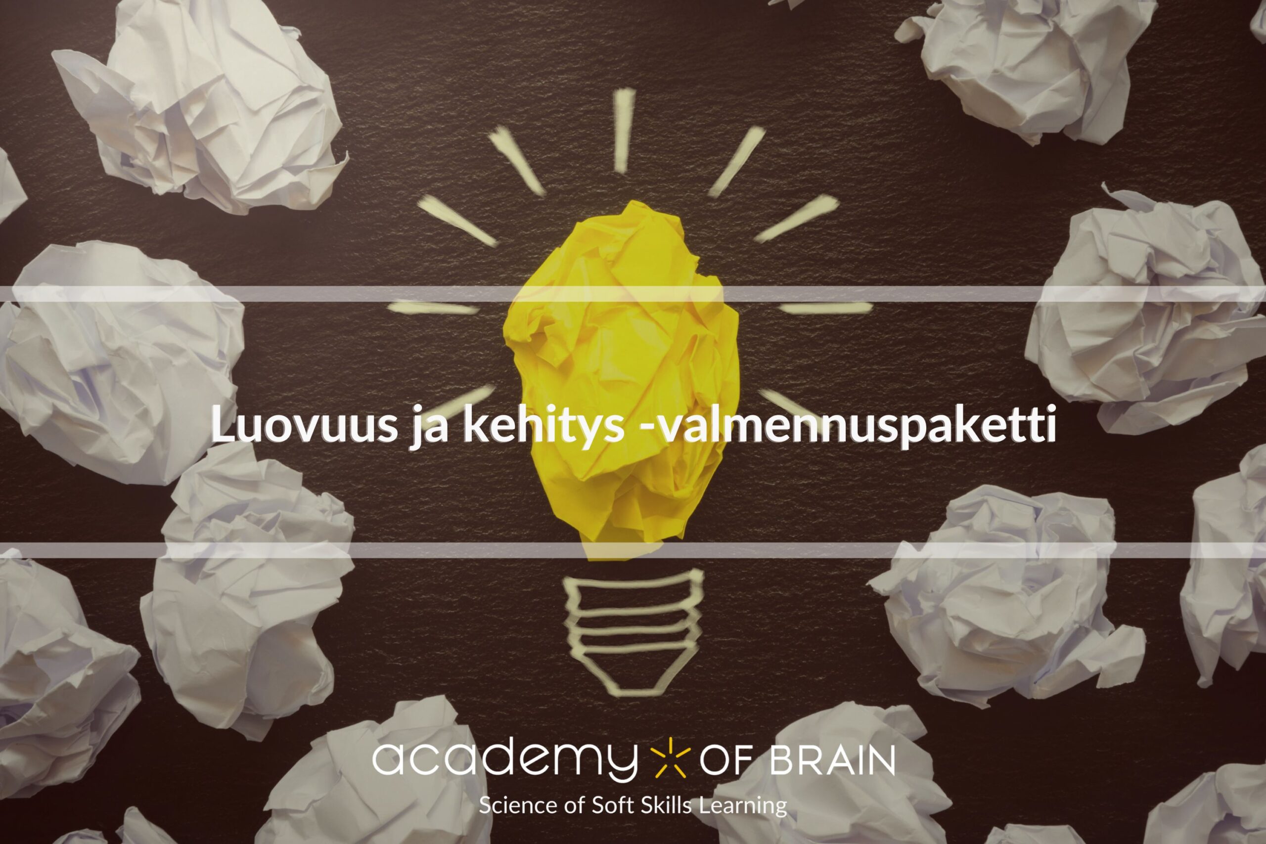 Luovuus ja kehitys -valmennuspaketti Luovuus ja kehitys -valmennuspaketti